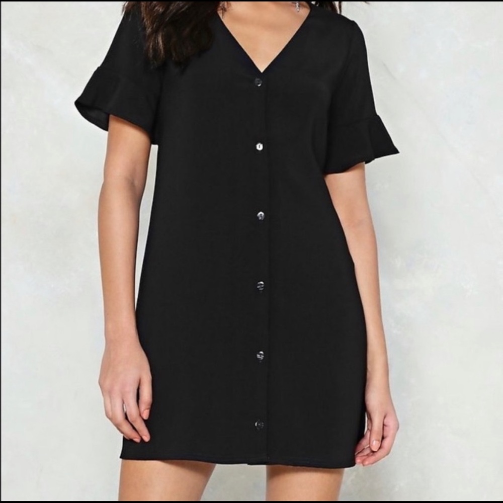 Nasty Gal Late Registration Shirt Dress - SZ 0